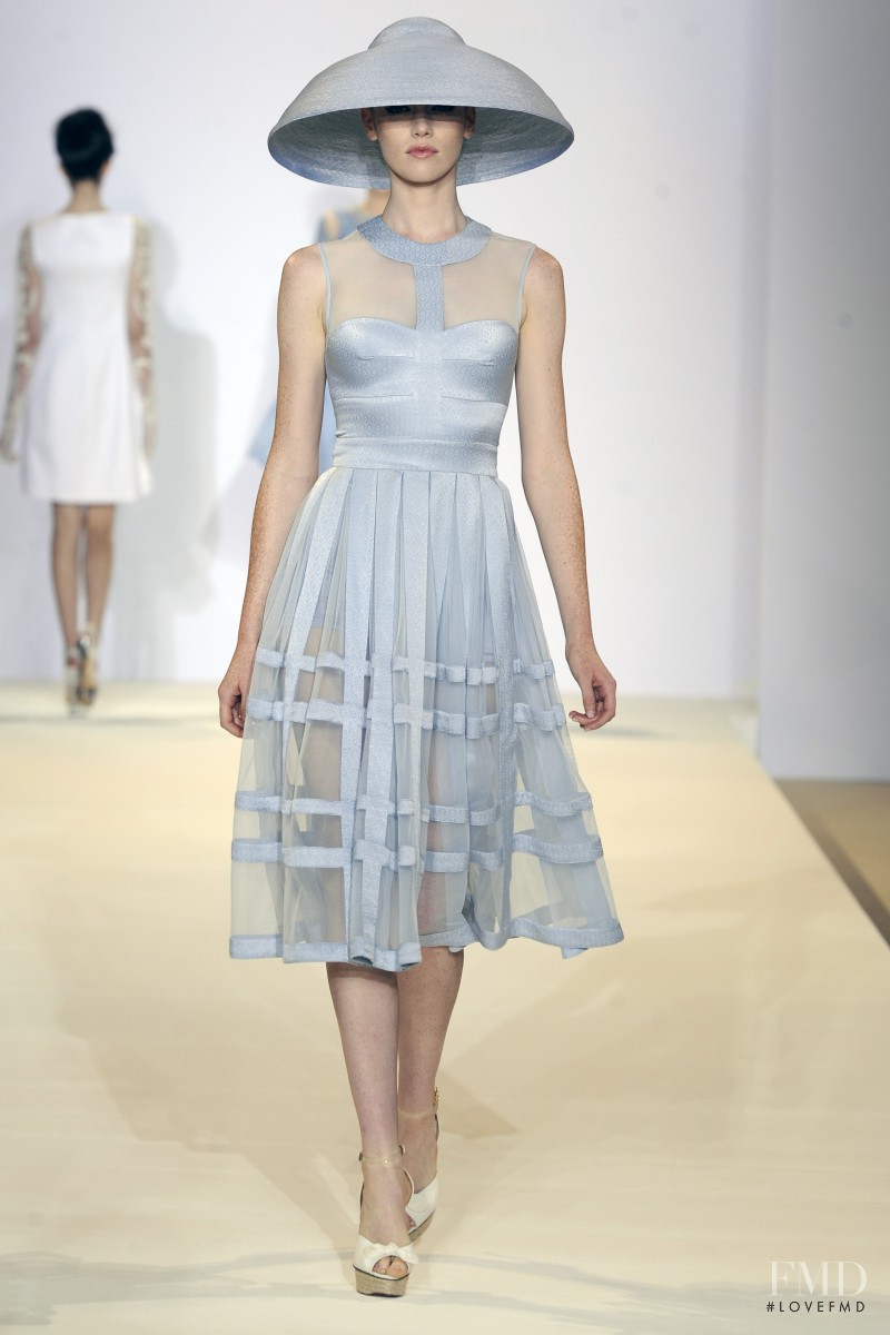 Chantal Stafford-Abbott featured in  the Temperley London fashion show for Spring/Summer 2013