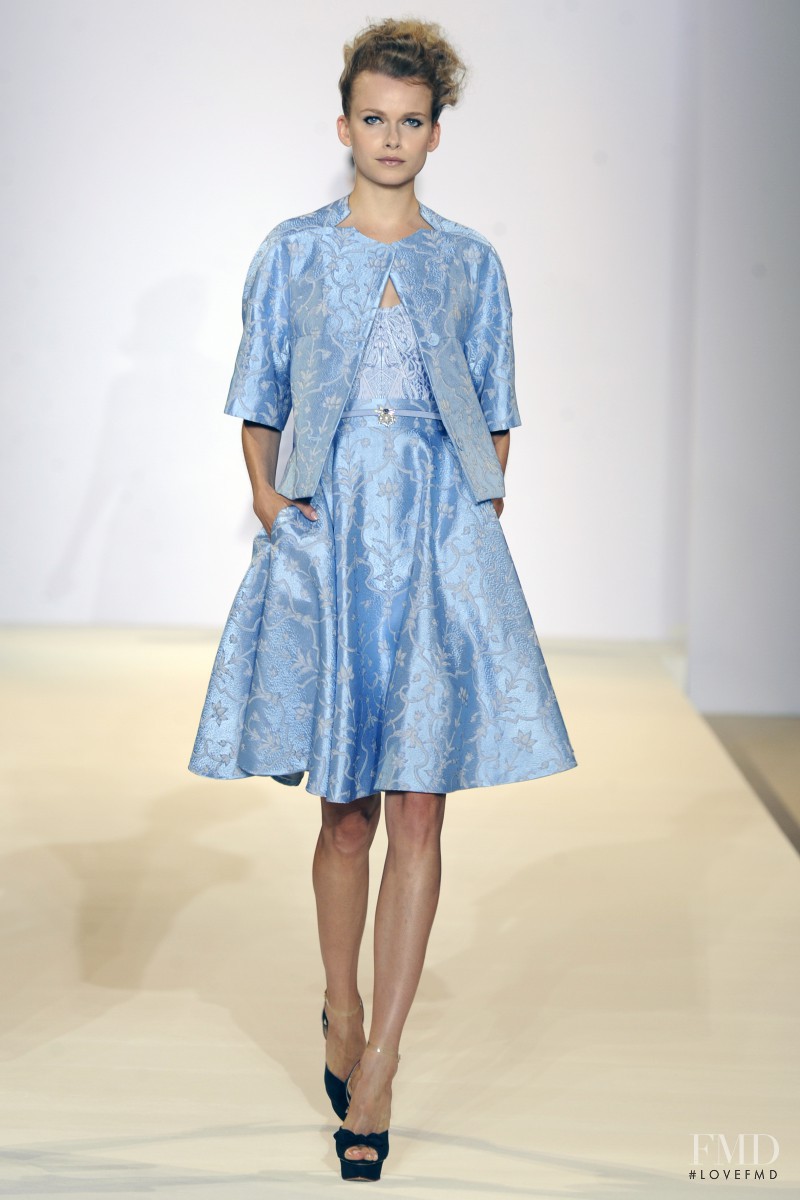 Karolina Mrozkova featured in  the Temperley London fashion show for Spring/Summer 2013