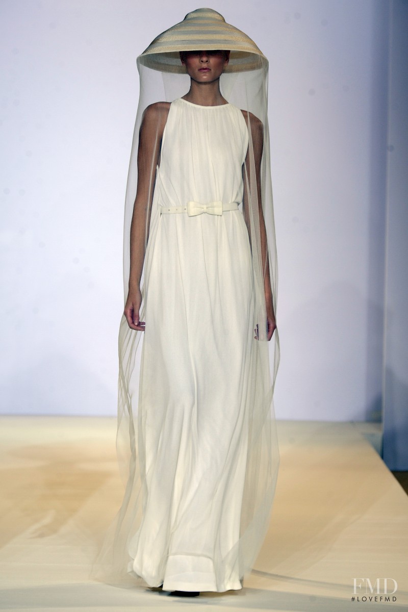 Irina Kulikova featured in  the Temperley London fashion show for Spring/Summer 2013