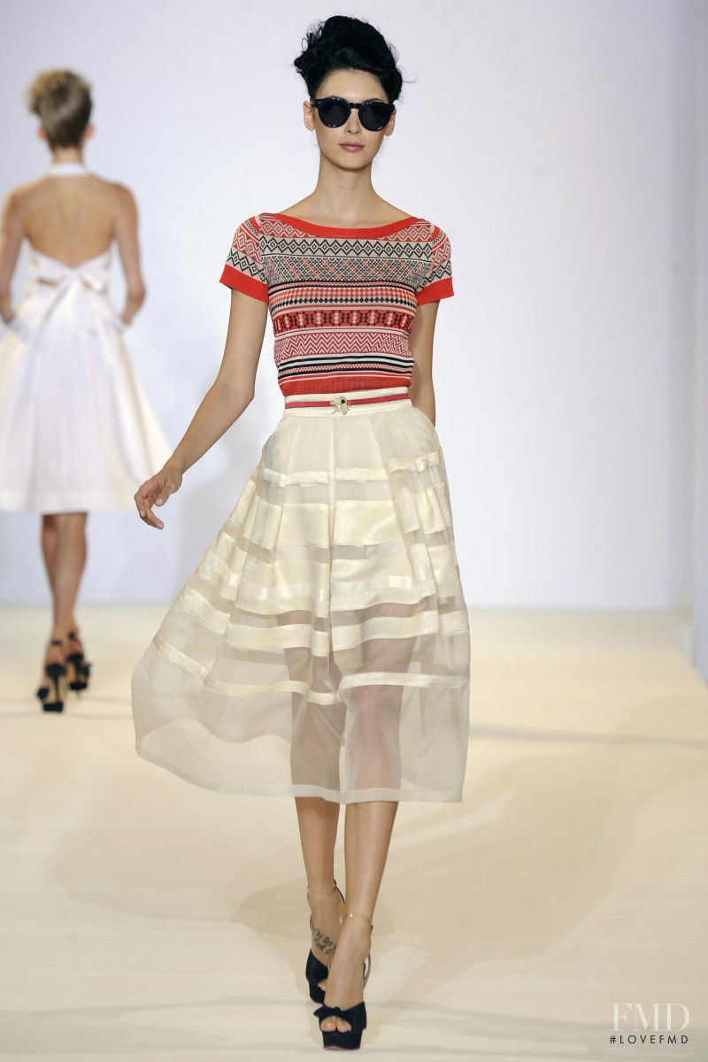 Amanda Hendrick featured in  the Temperley London fashion show for Spring/Summer 2013
