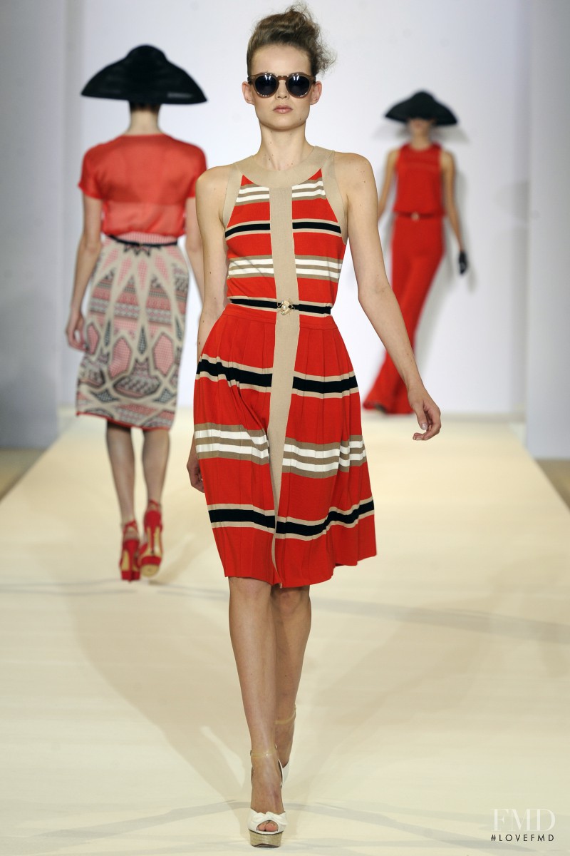Svea Kloosterhof featured in  the Temperley London fashion show for Spring/Summer 2013
