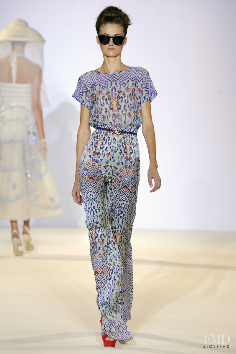 Vik Kukandina featured in  the Temperley London fashion show for Spring/Summer 2013