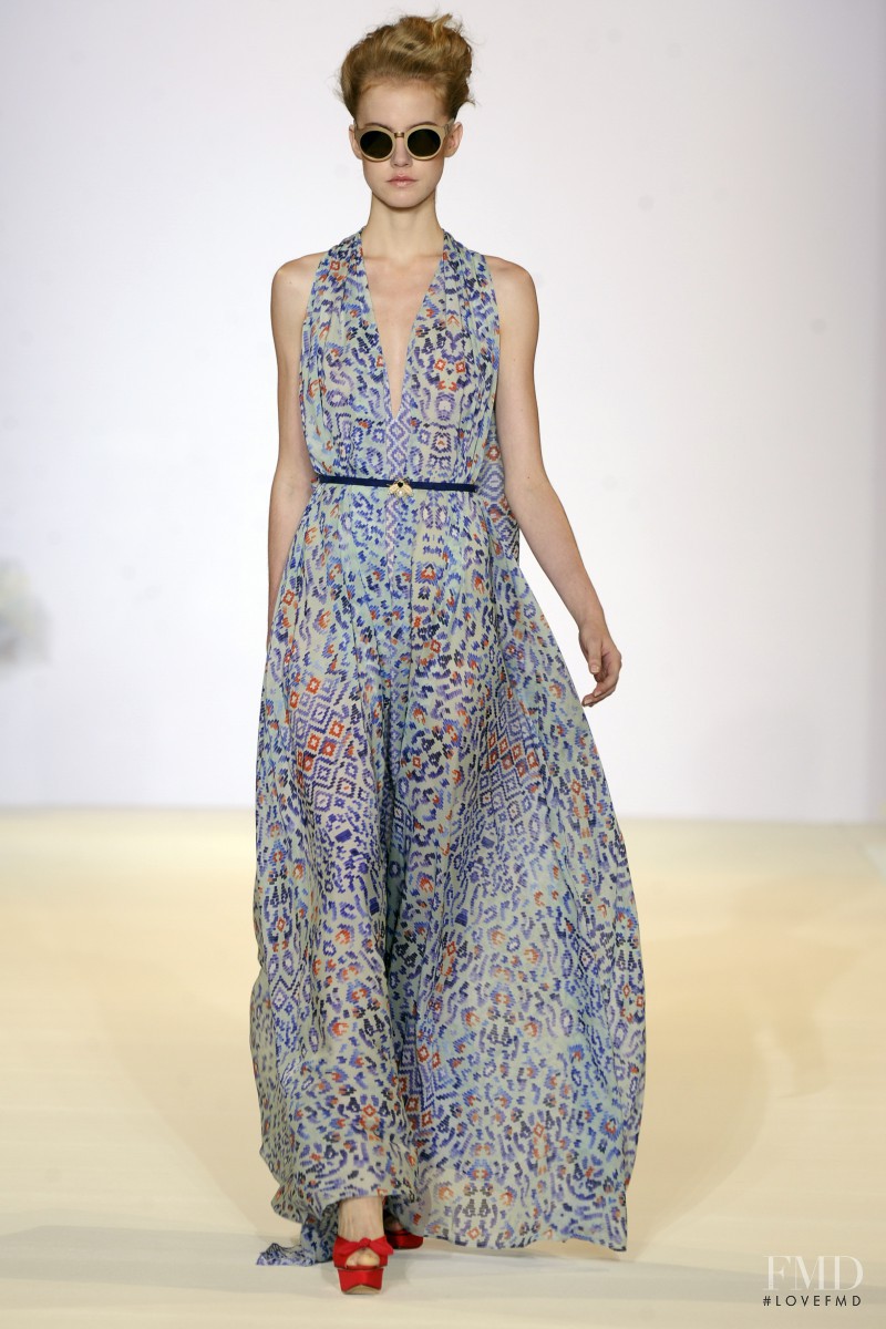Lauren Bigelow featured in  the Temperley London fashion show for Spring/Summer 2013