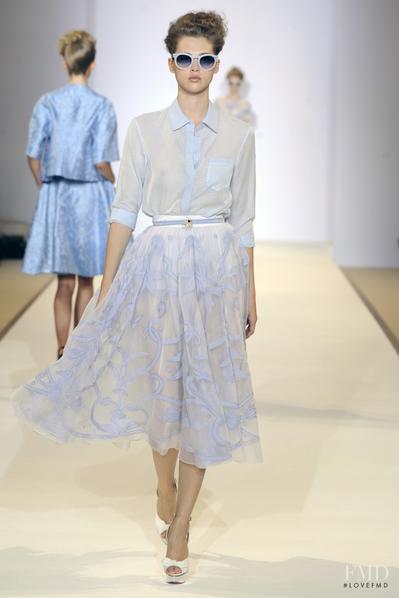 Anais Pouliot featured in  the Temperley London fashion show for Spring/Summer 2013