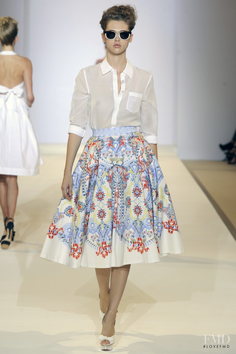 Anais Pouliot featured in  the Temperley London fashion show for Spring/Summer 2013