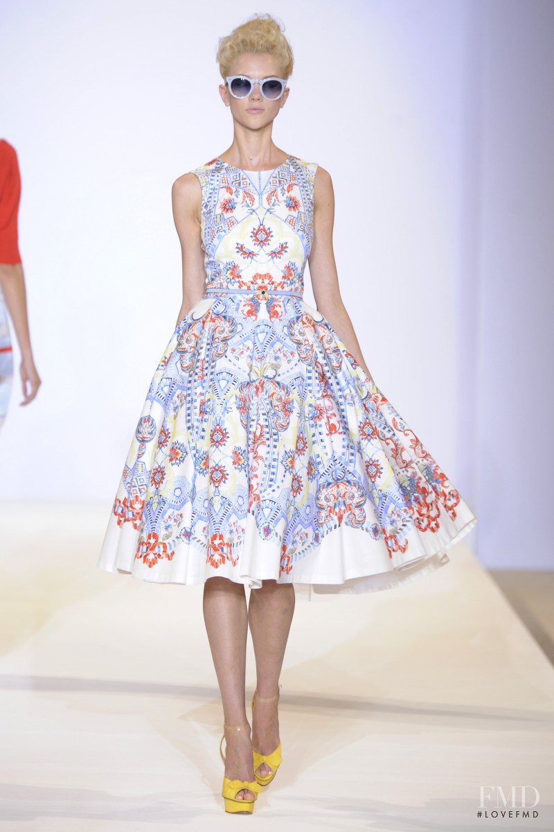 Hannah Hardy featured in  the Temperley London fashion show for Spring/Summer 2013