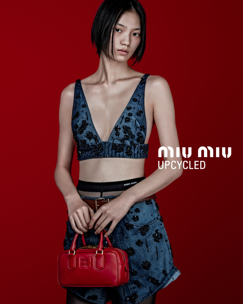 Miu Miu Miu Miu Upcycled 2024 Campaign advertisement for Spring 2024