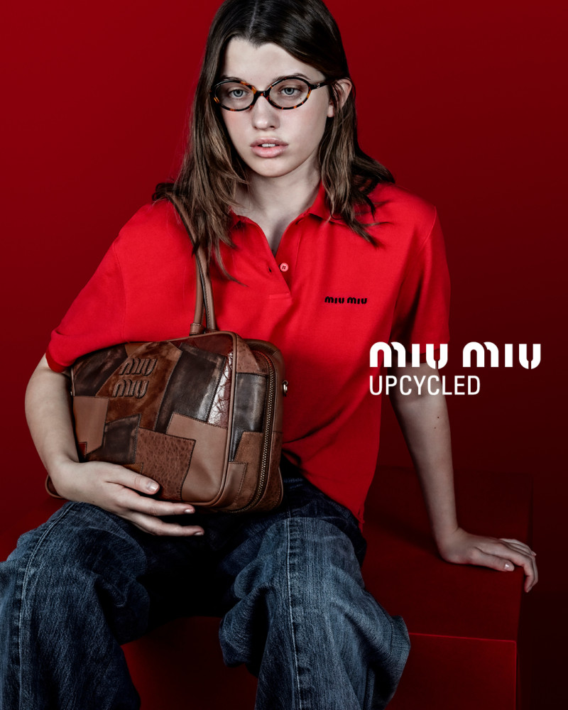 Miu Miu Miu Miu Upcycled 2024 Campaign advertisement for Spring 2024
