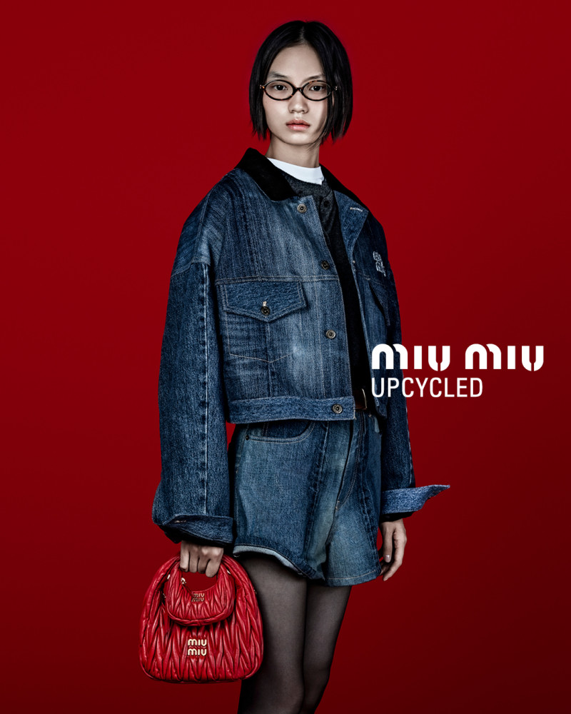 Miu Miu Miu Miu Upcycled 2024 Campaign advertisement for Spring 2024