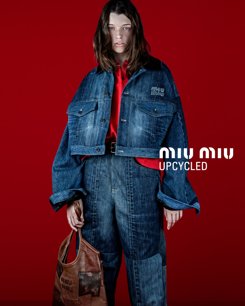 Miu Miu Miu Miu Upcycled 2024 Campaign advertisement for Spring 2024