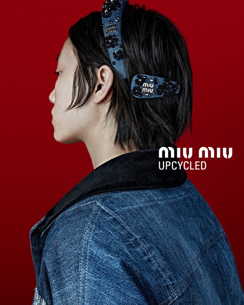 Miu Miu Miu Miu Upcycled 2024 Campaign advertisement for Spring 2024