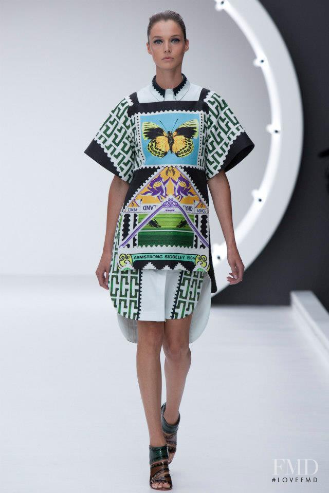 Charon Cooijmans featured in  the Mary Katrantzou fashion show for Spring/Summer 2013