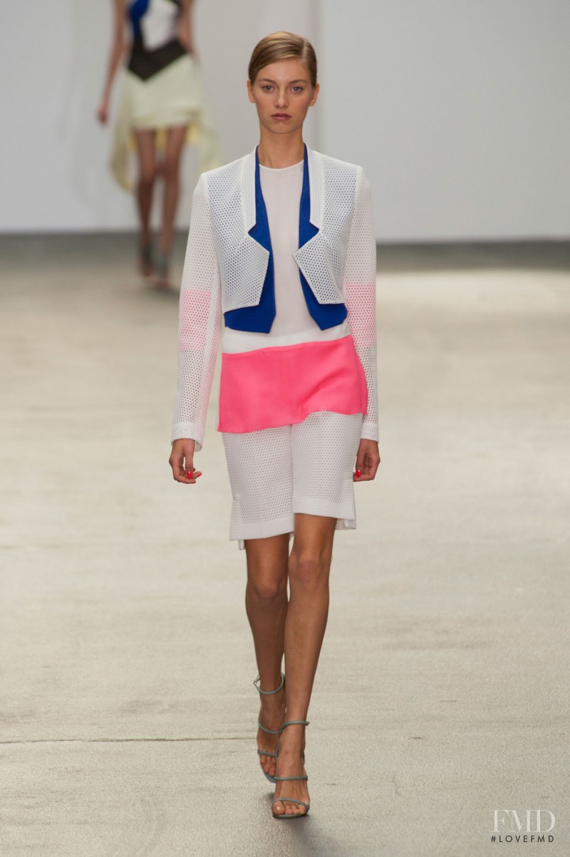 Iris van Berne featured in  the Antonio Berardi fashion show for Spring/Summer 2013