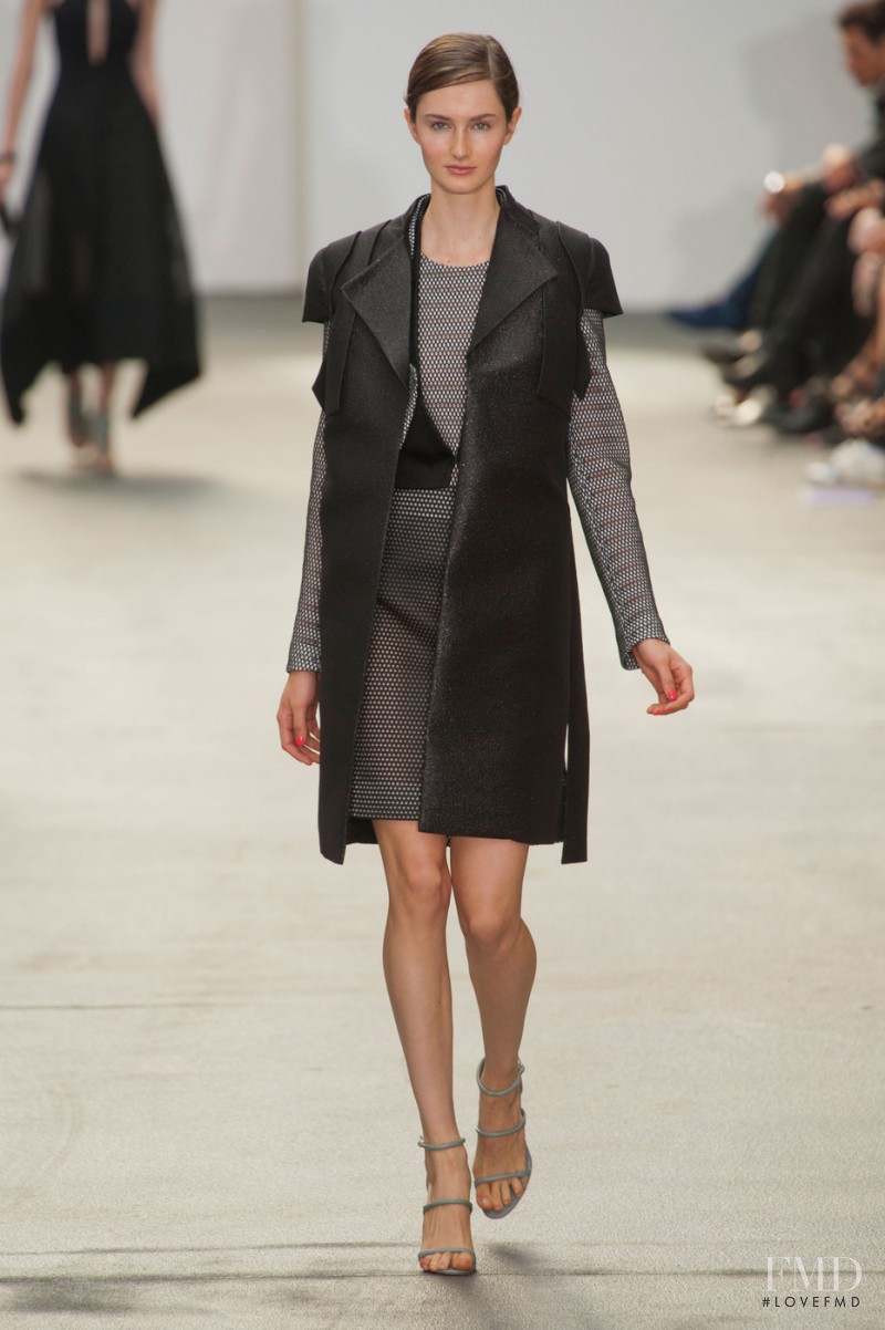 Mackenzie Drazan featured in  the Antonio Berardi fashion show for Spring/Summer 2013