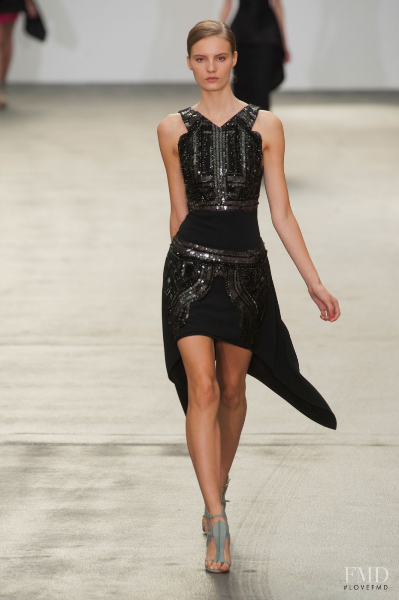 Tilda Lindstam featured in  the Antonio Berardi fashion show for Spring/Summer 2013