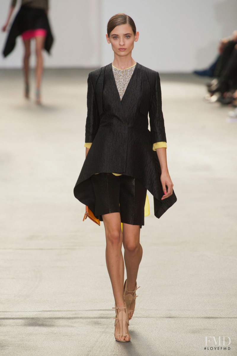 Carolina Thaler featured in  the Antonio Berardi fashion show for Spring/Summer 2013