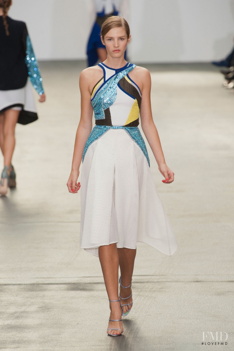 Asia Piwka featured in  the Antonio Berardi fashion show for Spring/Summer 2013
