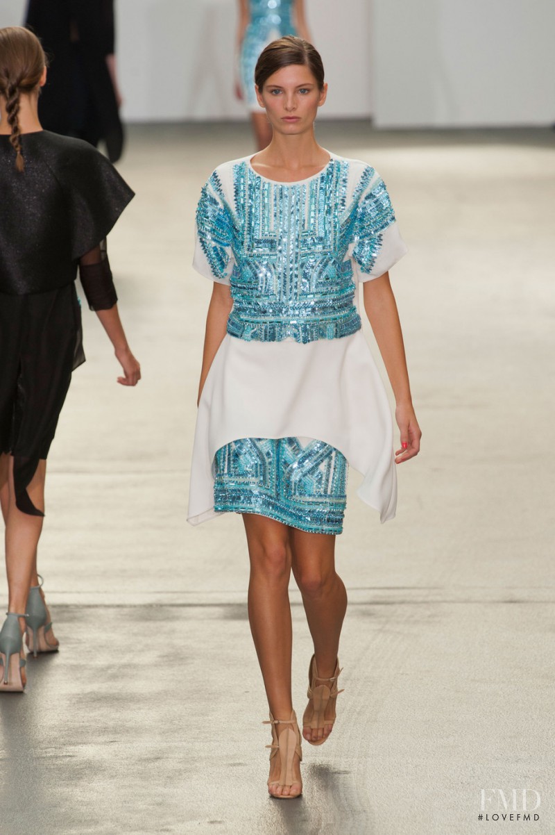 Ava Smith featured in  the Antonio Berardi fashion show for Spring/Summer 2013