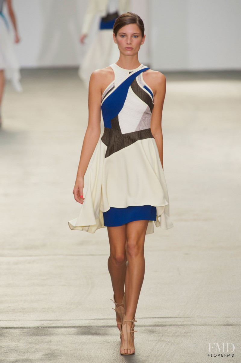 Ava Smith featured in  the Antonio Berardi fashion show for Spring/Summer 2013