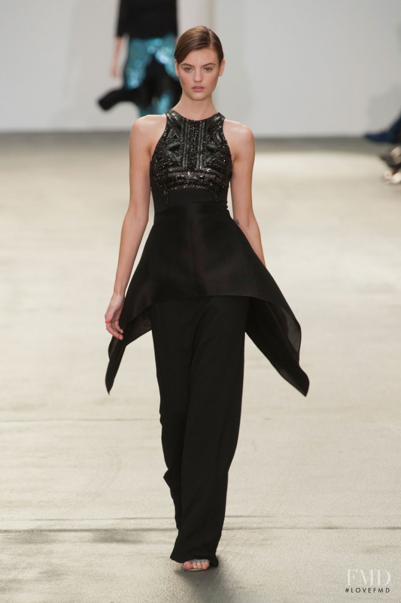 Montana Cox featured in  the Antonio Berardi fashion show for Spring/Summer 2013