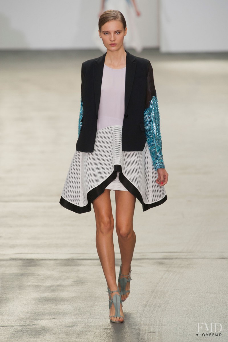Tilda Lindstam featured in  the Antonio Berardi fashion show for Spring/Summer 2013