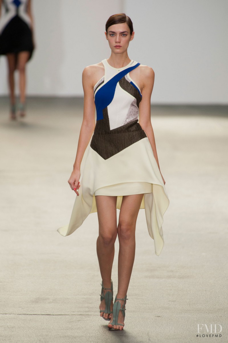 Patrycja Gardygajlo featured in  the Antonio Berardi fashion show for Spring/Summer 2013