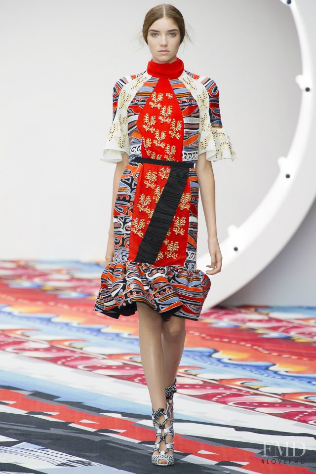 Grace Hartzel featured in  the Peter Pilotto fashion show for Spring/Summer 2013