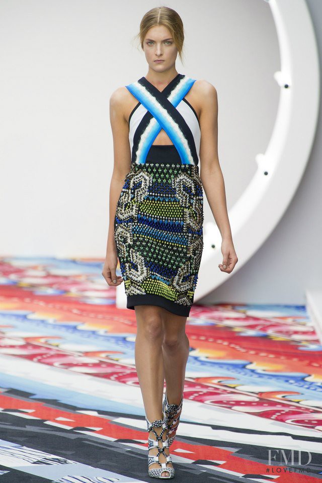 Ophelie Rupp featured in  the Peter Pilotto fashion show for Spring/Summer 2013