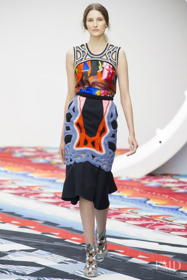 Katia Selinger featured in  the Peter Pilotto fashion show for Spring/Summer 2013