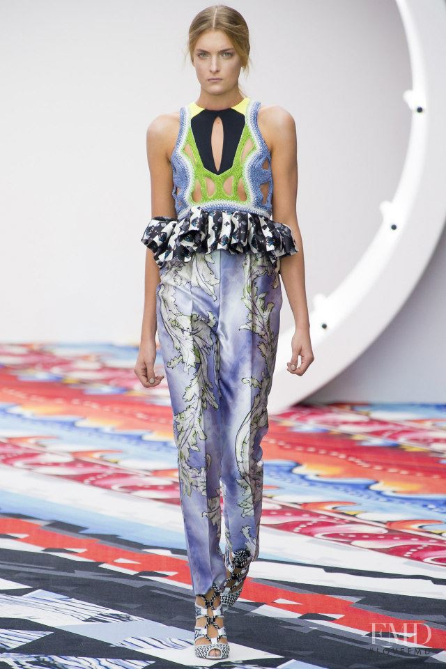 Ophelie Rupp featured in  the Peter Pilotto fashion show for Spring/Summer 2013