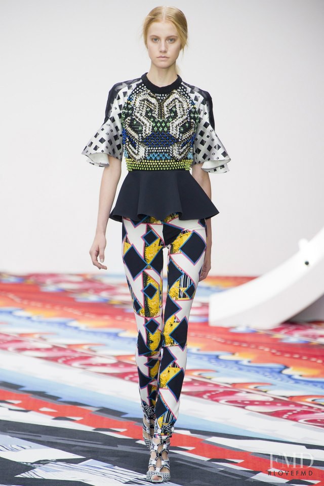 Lauren Bigelow featured in  the Peter Pilotto fashion show for Spring/Summer 2013