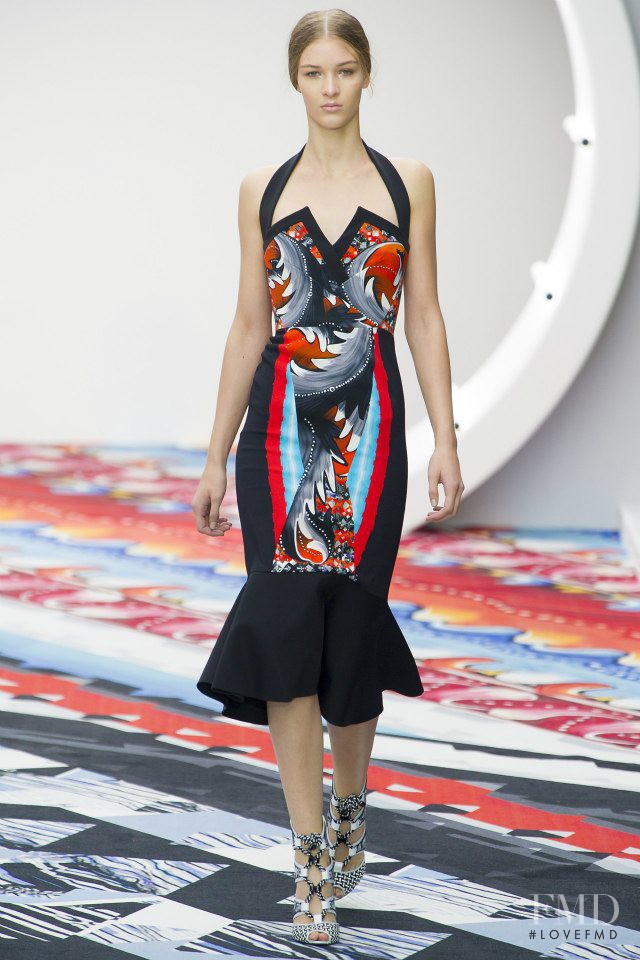 Elena Bartels featured in  the Peter Pilotto fashion show for Spring/Summer 2013