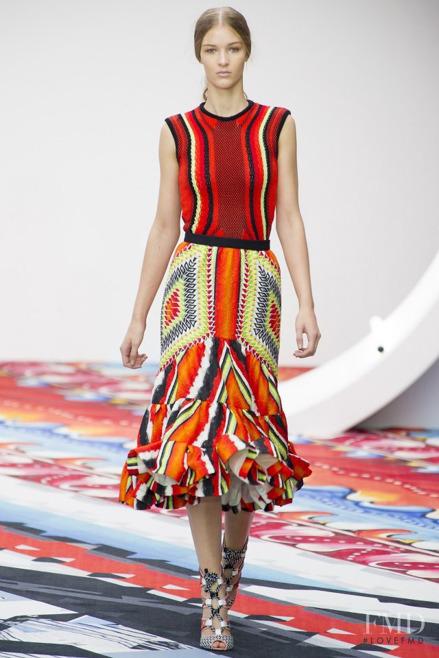 Elena Bartels featured in  the Peter Pilotto fashion show for Spring/Summer 2013