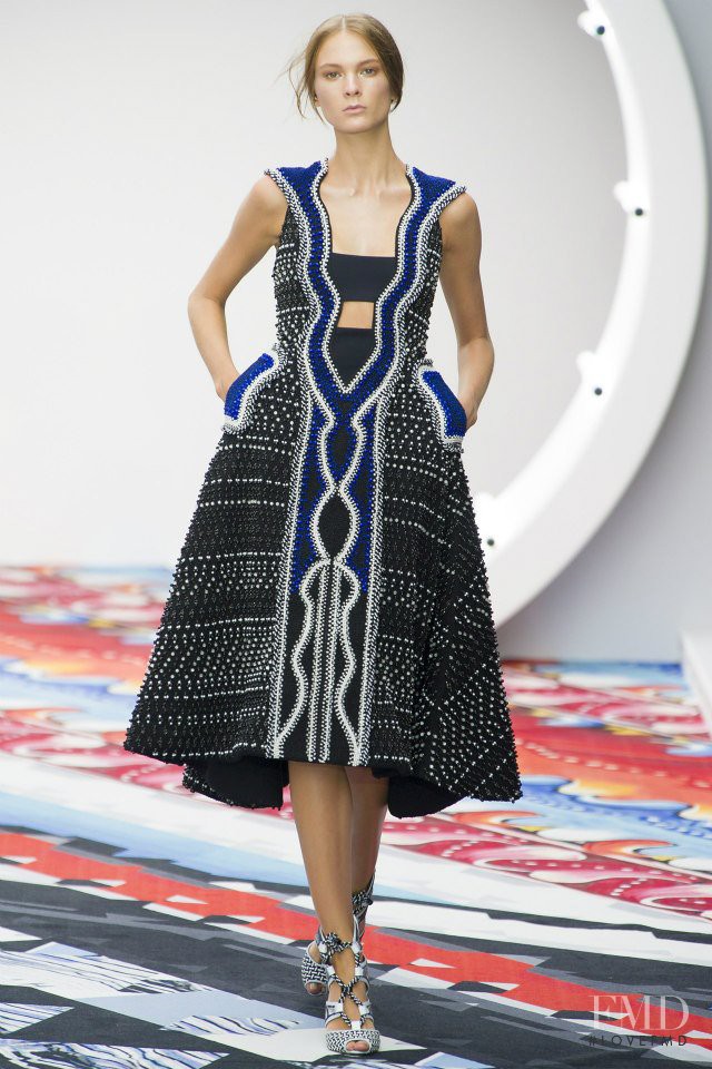 Irina Kulikova featured in  the Peter Pilotto fashion show for Spring/Summer 2013