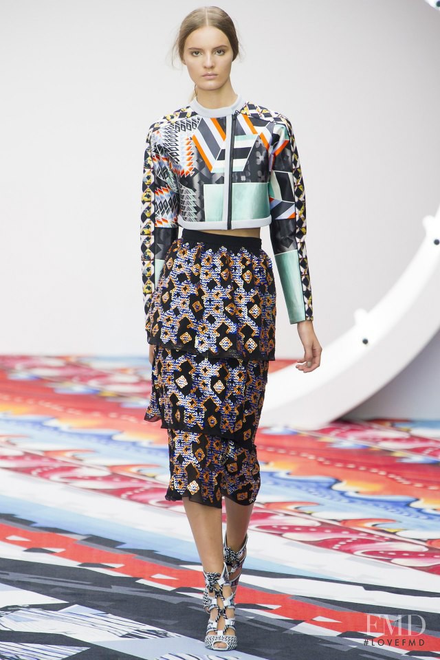 Tilda Lindstam featured in  the Peter Pilotto fashion show for Spring/Summer 2013