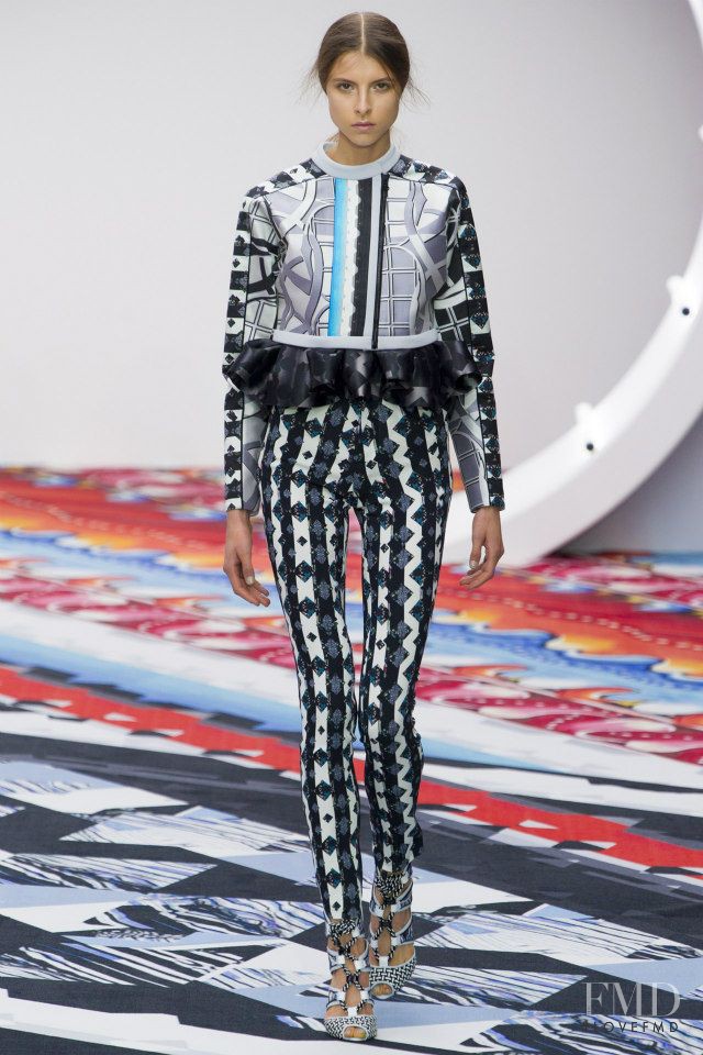 Isaac Lindsay featured in  the Peter Pilotto fashion show for Spring/Summer 2013