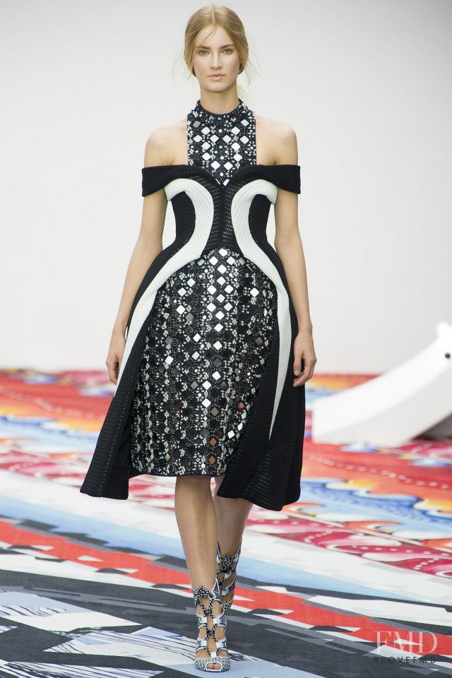 Michon van As featured in  the Peter Pilotto fashion show for Spring/Summer 2013