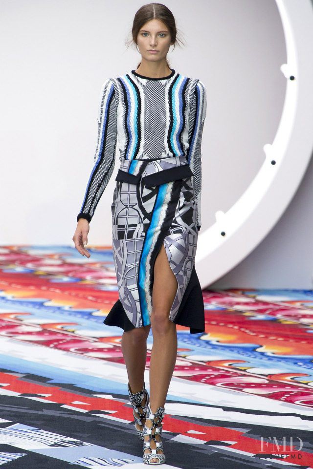 Ava Smith featured in  the Peter Pilotto fashion show for Spring/Summer 2013