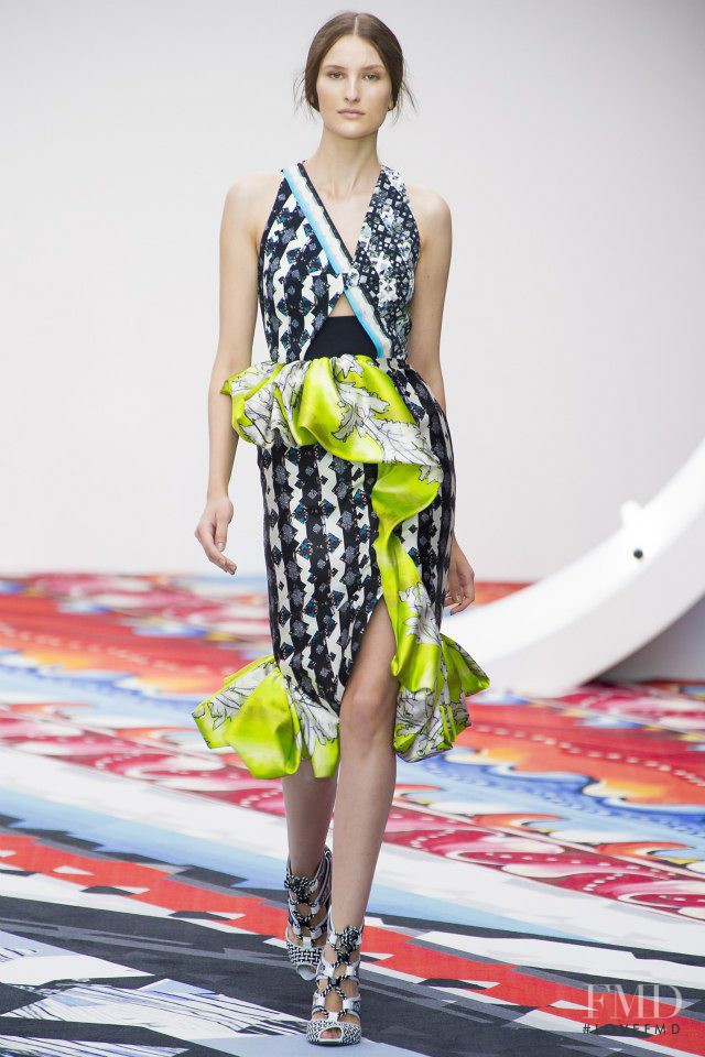 Katia Selinger featured in  the Peter Pilotto fashion show for Spring/Summer 2013