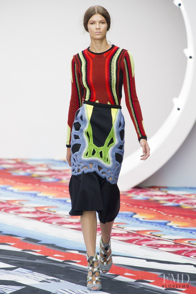 Emilia Nawarecka featured in  the Peter Pilotto fashion show for Spring/Summer 2013