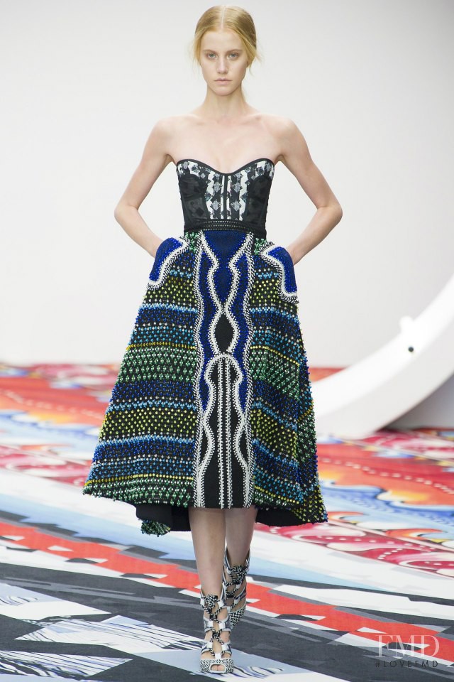 Lauren Bigelow featured in  the Peter Pilotto fashion show for Spring/Summer 2013