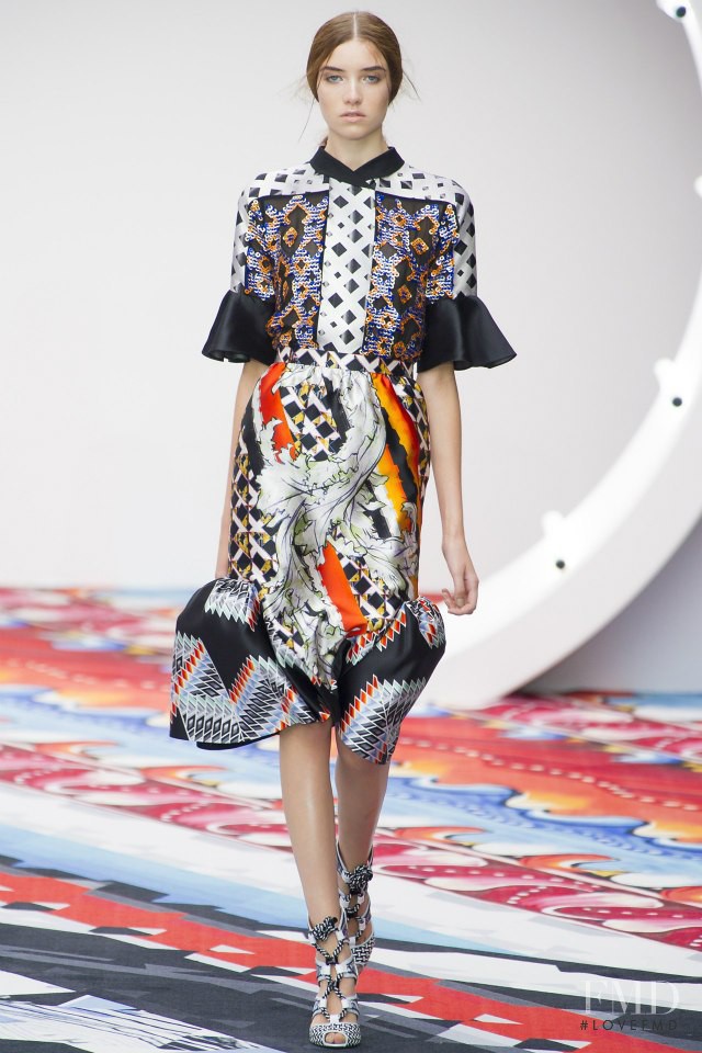 Grace Hartzel featured in  the Peter Pilotto fashion show for Spring/Summer 2013