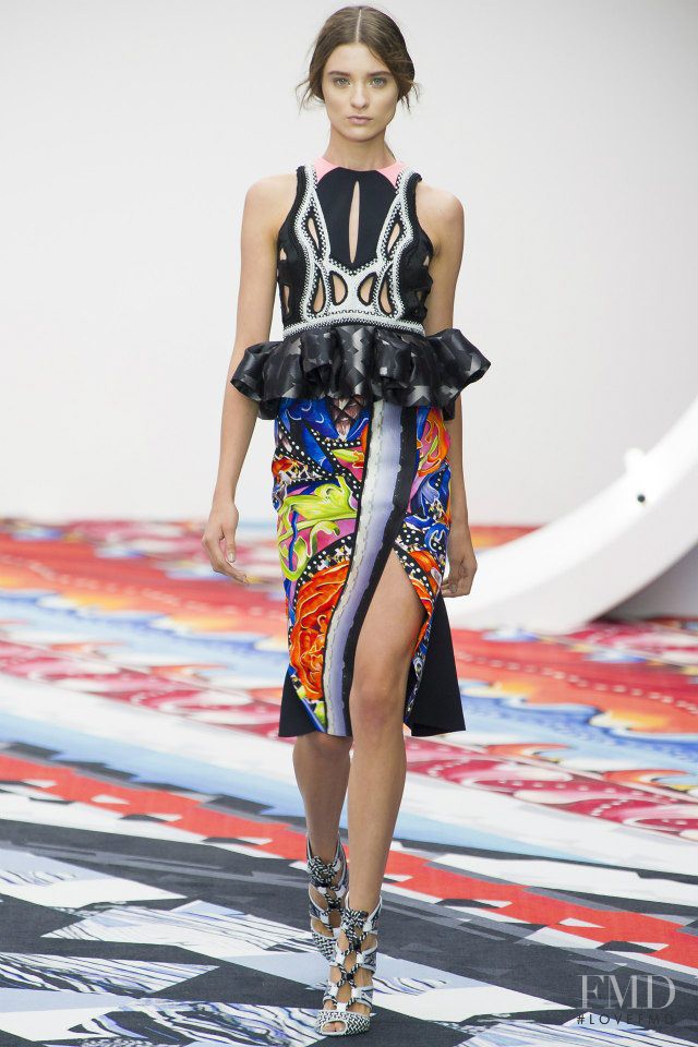 Carolina Thaler featured in  the Peter Pilotto fashion show for Spring/Summer 2013