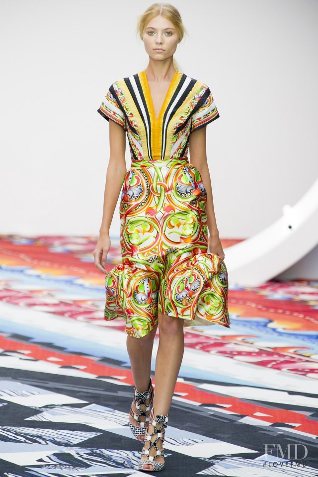 Vika Falileeva featured in  the Peter Pilotto fashion show for Spring/Summer 2013