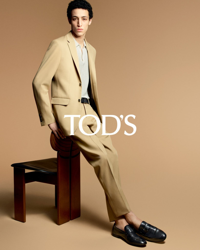 Walid Fiher featured in  the Tod\'s advertisement for Pre-Spring 2024