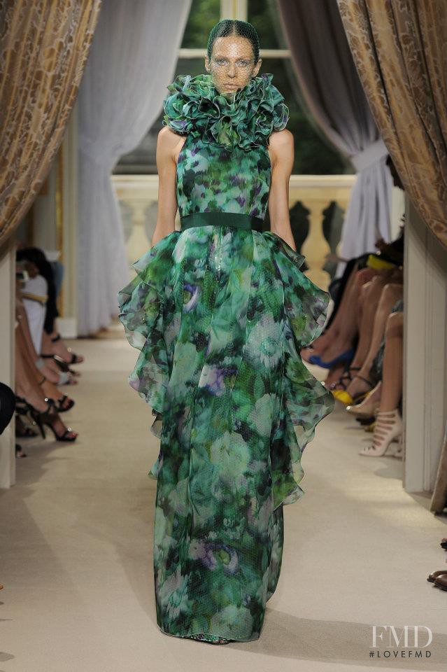 Aymeline Valade featured in  the Giambattista Valli Haute Couture fashion show for Autumn/Winter 2012