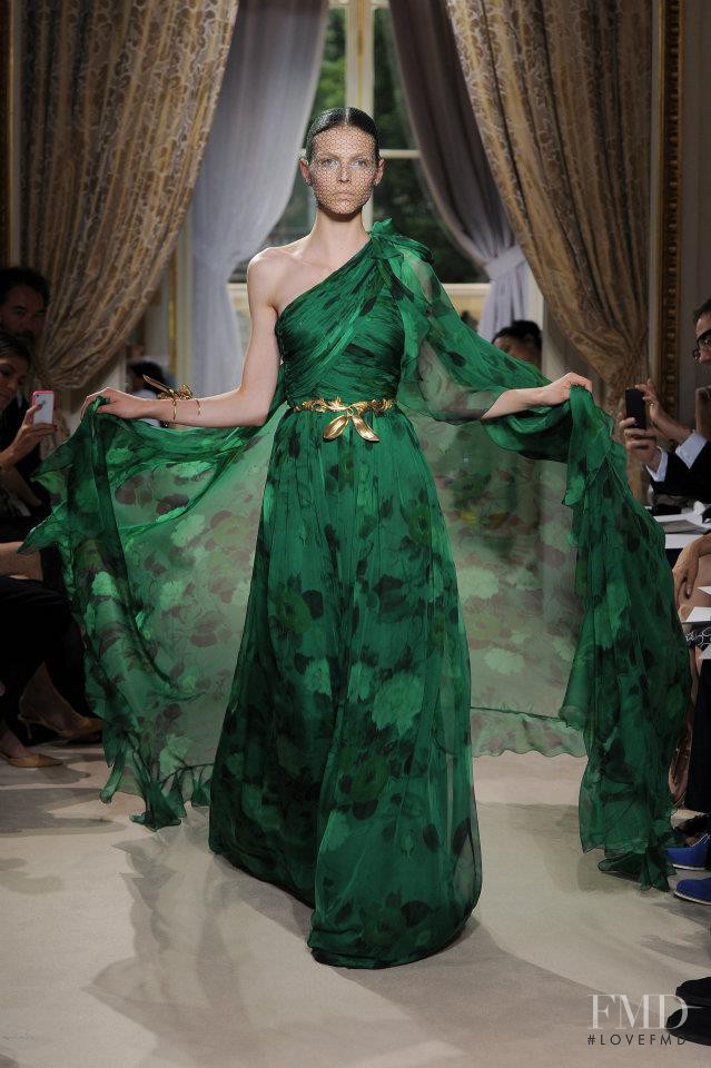 Karlina Caune featured in  the Giambattista Valli Haute Couture fashion show for Autumn/Winter 2012