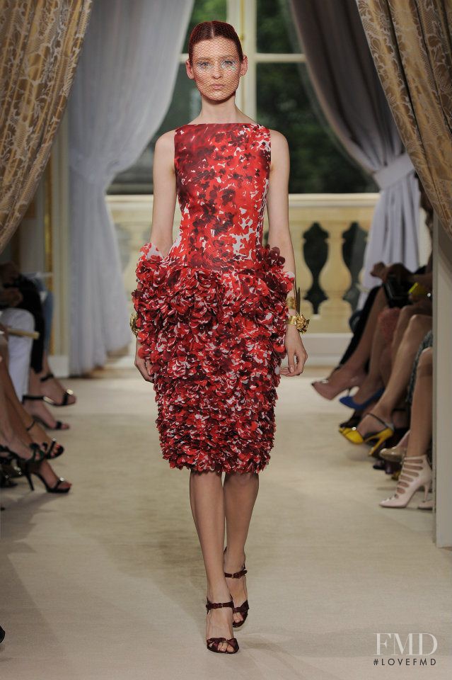 Carolina Thaler featured in  the Giambattista Valli Haute Couture fashion show for Autumn/Winter 2012