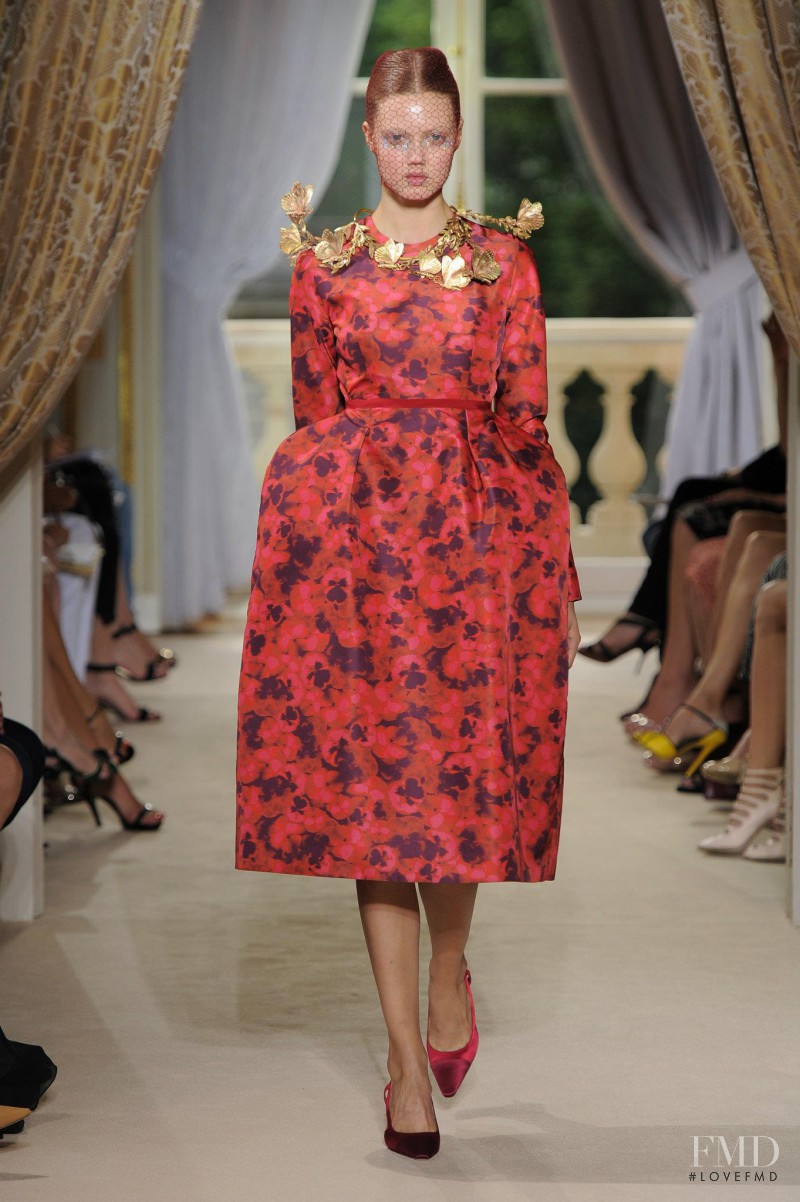 Lindsey Wixson featured in  the Giambattista Valli Haute Couture fashion show for Autumn/Winter 2012
