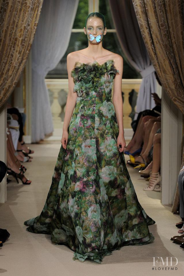 Zuzanna Bijoch featured in  the Giambattista Valli Haute Couture fashion show for Autumn/Winter 2012